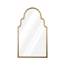 Image of Select Mirrors Algiers Large Metal Framed Wall Mirror 61 x 104cm (Gold)
