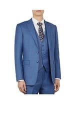 Image of NWT Ted Baker Men's Debonair KernalJ Sharkskin Jacket Light Blue 38R $629 BB468