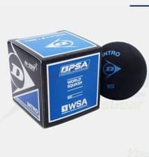 Image of DUNLOP PRO SQUASH BALL DOUBLE DOT INTRO BLUE PROGRESS COMPETITION