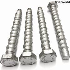 Image of HEX PAN COUNTERSUNK HEAD MULTI FIX THUNDER CONCRETE BOLTS SCREW ANCHOR FIXINGS