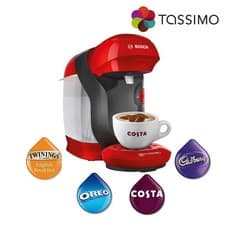 Image of Tassimo Style Costa Coffee Hot Drinks Machine 0.7L 1400W Red TAS1103GB Bosch