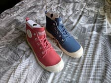 Image of Palladium Pampa SP20 Hi Canvas (Red/Blue)