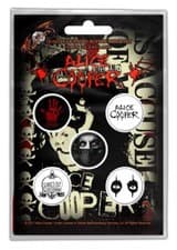 Image of ALICE COOPER BUTTONSET BADGES SET ANSTECKERSET # 2 SCHOOL'S OUT PINS