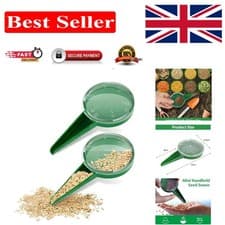Image of Set of 2 Adjustable Garden Seed Feeders – Effortless Planting for 5 Seed Types