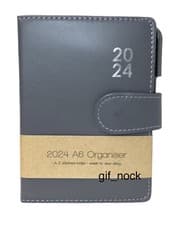 Image of 2024 Diary A5 A6 Slim Pocket Premium Padded Organiser Week To View DAP* With Pen