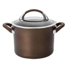 Image of Circulon Symmetry Chocolate Hard Anodised 20cm Stockpot 4 QT New
