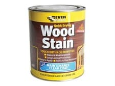 Image of EVERBUILD QUICK DRYING WOOD STAIN 750ML WEATHERPROOF SATIN MANY COLOURS