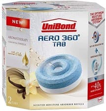 Image of Unibond 2 X 360 Degree Moisture Absorber Vanilla Refill Tab Aromatherapy Ultra