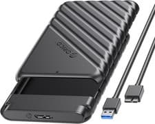 Image of ORICO USB 3.0 External SATA III Hard Drive Caddy Enclosure 2.5 Inch HDD SSD Case