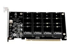 Image of M.2 NVME SSD To PCIE X16 Adapter 4 Port NVMe To PCI-e Host Expansion Card Kit