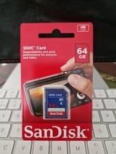 Image of SanDisk 64GB SDXC memory card SDSDB-064G-B35 64 GB SDXC Class 4 Memory Card Blue