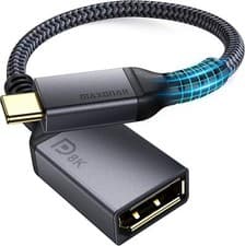 Image of USB C to DisplayPort Adapter 8K@60Hz Thunderbolt 3 to DP Adapter HBR3 Mac & Win