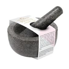 Image of Pestle and Mortar Set Granite Stone Spice & Herb Crusher by Silk Route Home