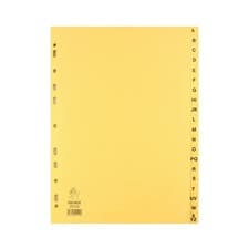 Image of Buff A4 20-Part A-Z Index For A4 Ring Binders or Lever Arch Files WX26011