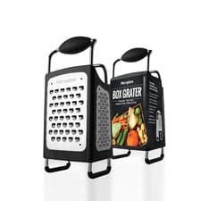 Image of Microplane Four Sided Stainless Steel Ultra-Sharp Multi-Purpose Box Grater -