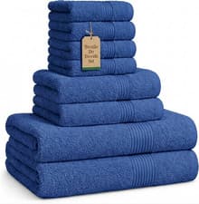 Image of Luxury Towels Set 700-800 GSM Egyptian Cotton Face Hand Jumbo Bath Sheets Towels