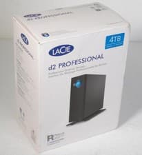 Image of Lacie d2 Professional 4TB USB 3.1 Type C 7200rpm External Hard DIsk Drive N&B