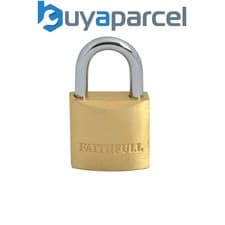 Image of Faithfull BC7525 Brass Padlock 25mm 3 Keys FAIPLB25