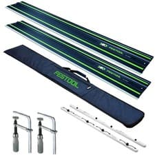 Image of Festool FS 1400/2 BL 1400mm 2 xGuide Rail 578246 With Rail Bag Connector & Clamp