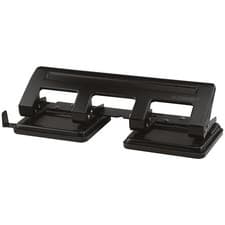 Image of Q-Connect 4 Hole Punch Black 16 Sheet KF01238 Fixed 4 1