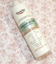 Image of Eucerin DermoPurifyer Triple Effect Facial Cleanser 400ml Foaming Gel Clearance