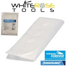 Image of Silverline Dust Sheet Polythene 3.6 x 2.7m Painting Decorating Cover