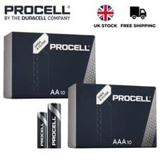 Image of AA AAA PROCELL Batteries Replaces Duracell Industrial MN1500 MN2400 Battery UK