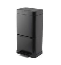Image of Swan Stealth Dual Recycling Sensor Bin, 70L, Black SWKA4501BLKN
