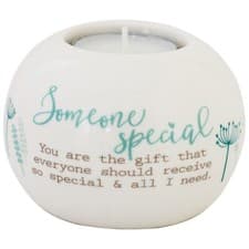 Image of Said with Sentiment Ceramic Tealight - Someone Special