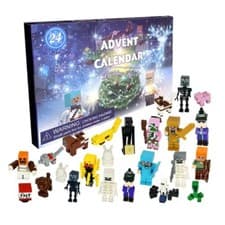 Image of Christmas Minecraft Figure 24 Days Countdown Advent Calendar 2025 Surprise Gift