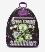 Image of Loungefly Nickelodeon Invader Zim GIR Lightning Mini Backpack NWT