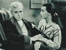 Image of Claire Bloom Hand Signed 8x6 Inch Limelight Photo Charlie Chaplin
