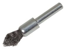 Image of Lessmann 451.162 Pointed End Brush with Shank 12/60 x 20mm, 0.30 Steel Wire