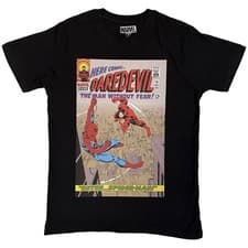 Image of Marvel Comics Daredevil Enter Spider-Man Official T-Shirt Mens