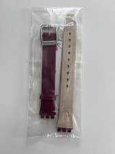 Image of Swatch AYSS330 Justwine Burgundy / Purple Leather Strap