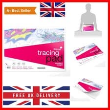 Image of A3 Everyday Tracing Pad. 40 Sheets of Quality Lightweight Tracing Paper 63gsm...