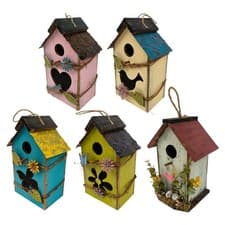 Image of Hanging Bird House Outside Bird Shelter Decorative Birdhouse