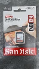 Image of SanDisk Ultra 64GB SDXC Memory Card Brand New Still In Packaging.