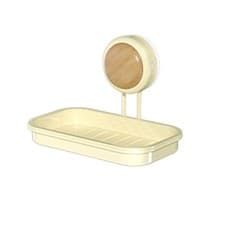 Image of Detachable Suction Cup Soap Dish Non-Slip Wall Mounted Soap Rack Sponge
