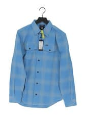 Image of G-Star Raw Men's Shirt M Blue Checkered 100% Cotton Basic New with tags