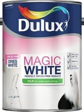 Image of Dulux Retail Magic White Silk Paint - Pure Brilliant White - All Sizes