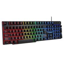 Image of T-Wolf TF200 RGB Gaming Keyboard Wired LED Backlit for PC Windows & Xbox Gamers