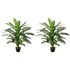 Image of Outsunny 110cm/3.6FT Artificial Dracaena Plant Fake Tree Potted Home Office