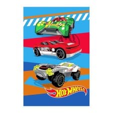Image of Hot Wheels Epic Fleece Racing Cars Blanket150cm x 100cm Multicoloured/Multicolou