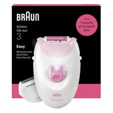 Image of Braun Silk·épil 3, Corded Epilator, Lasting Smooth Skin, 3-031, Pink