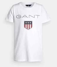 Image of GANT Crew-Neck Logo T-Shirt-Short Sleeve.