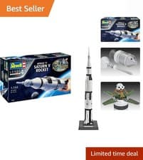 Image of Detailed 1:144 Scale Apollo Saturn V Model Kit - Perfect Gift for Space Lovers