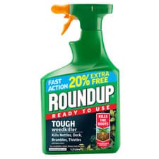 Image of Roundup WeedKiller Tough Ready To Use Weed Spray 1.2L 20% Extra Free Fast Action
