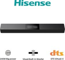 Image of 240W Hisense HS2000 2.1ch Soundbar Visual Built-Woofer DTS | Powerful Bass Audio