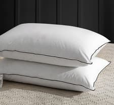 Image of Hotel Quality Extra Filled Bed Pillows 2 Pack for Back & Side Sleepers